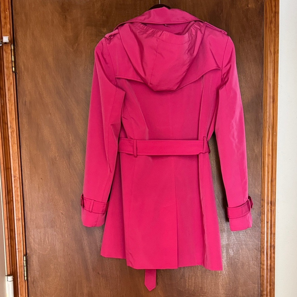 Calvin Klein Fuchsia Trench Coat for Women - Picture 3 of 8
